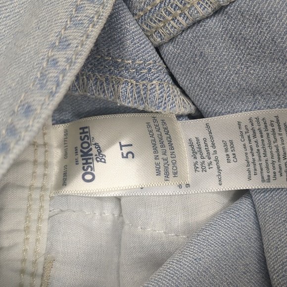 NWOT- Toddler Girl OshKosh B'Gosh Shortalls - Picture 8 of 8